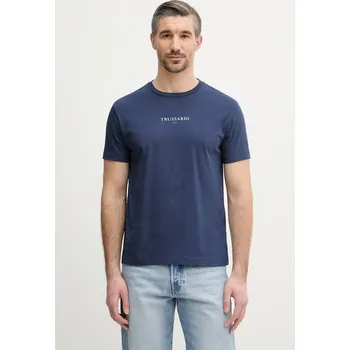 Bavlněné tričko Trussardi G0308000134N námořnická modř 59X, vel. L