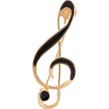 Brož Brož houslový klíč pozlacený 9001942