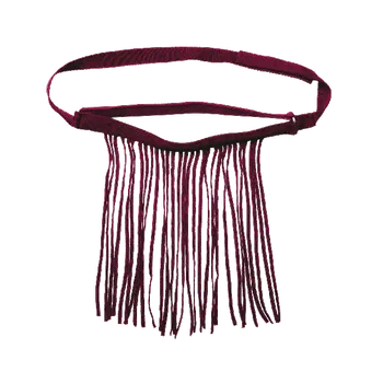 Pro koně Waldhausen třásně na oči s podhrdelníkem - vínová - Pony