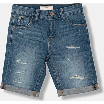 Chlapecké kraťasy Dětské riflové kraťasy Guess L6GD06.D41E0.PPY2.M modrá 55X, vel. 158-166
