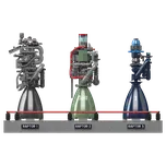 MOULD KING 10247 - Modely Raketových motorů Raptor - 496 Dílků