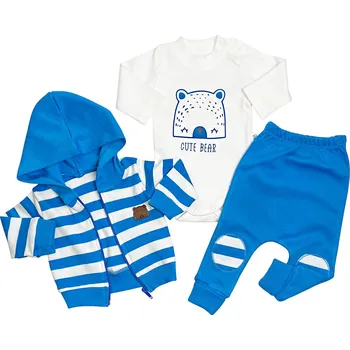 Kojenecká souprava Max 3dílná sada pro miminka – Bear Velikost: 62 (2-4m)