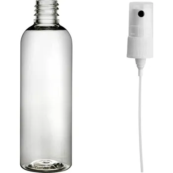 Dezinfekce Plastová lahvička čirá s bílým kosmetickým rozprašovačem BETA, 100 ml