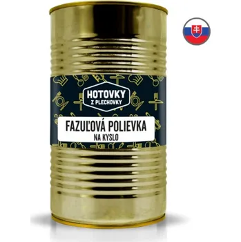 Hotové jídlo Hotovky z plechovky Fazolová polévka na kyselo 1200g