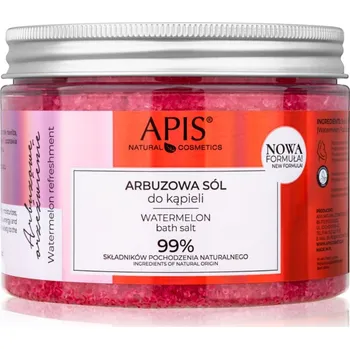 Koupelová kosmetika Apis Natural Cosmetics Watermelon Refreshment sůl do koupele 650 g