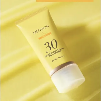 Přípravek na opalování MENOKIN - 30 Seconds Glow & Clear Gel Sunscreen BRIGHT - 30sekundový rozjasňující gelový opalovací krém - 50 ml