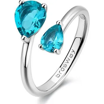Prsten Prsten Brosway Fancy Aqua Green FAG22 Velikost 54