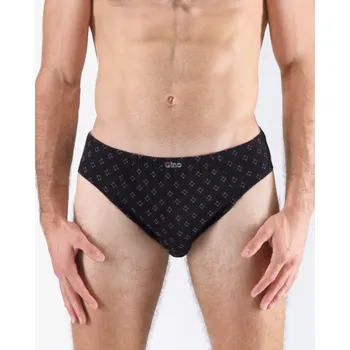 Pánské slipry GINA 71133P Slipy nadměrné Barva: Černá-Šedá, Velikost: XXL/3XL