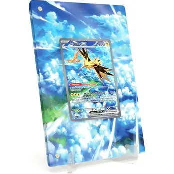 Karetní hra Akrylové pouzdro s rozšířenou ilustrací Pokemon Zapdos ex 151 MEW #202 (s akrylovým stojánkem)