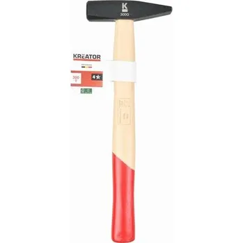 Kladivo Zámečnické kladivo 300g Dřevěná rukojeť Kreator KRTH90003
