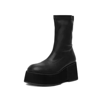 Dámské kozačky DeeZee Polokozačky W3LH164802 Černá 40