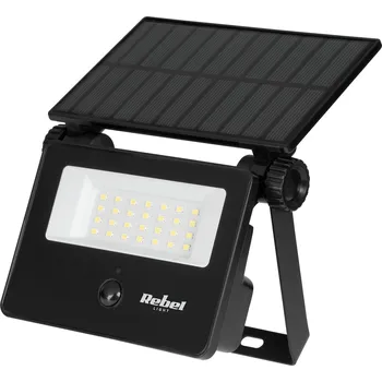 Venkovní osvětlení Rebel URZ3625 Solární reflektor se senzorem soumraku a pohybu, 6 W, 6500 K, 800 lm