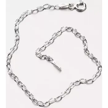 Náramek Stříbrný náramek Anker CHRS-DROP-OVALSTAR-025 délka 20 cm