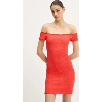 Dámské šaty Šaty Tommy Jeans DW0DW20298 oranžová 23X, vel. S