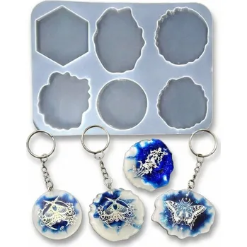Silikonová forma – klíčenky 6 tvarů
