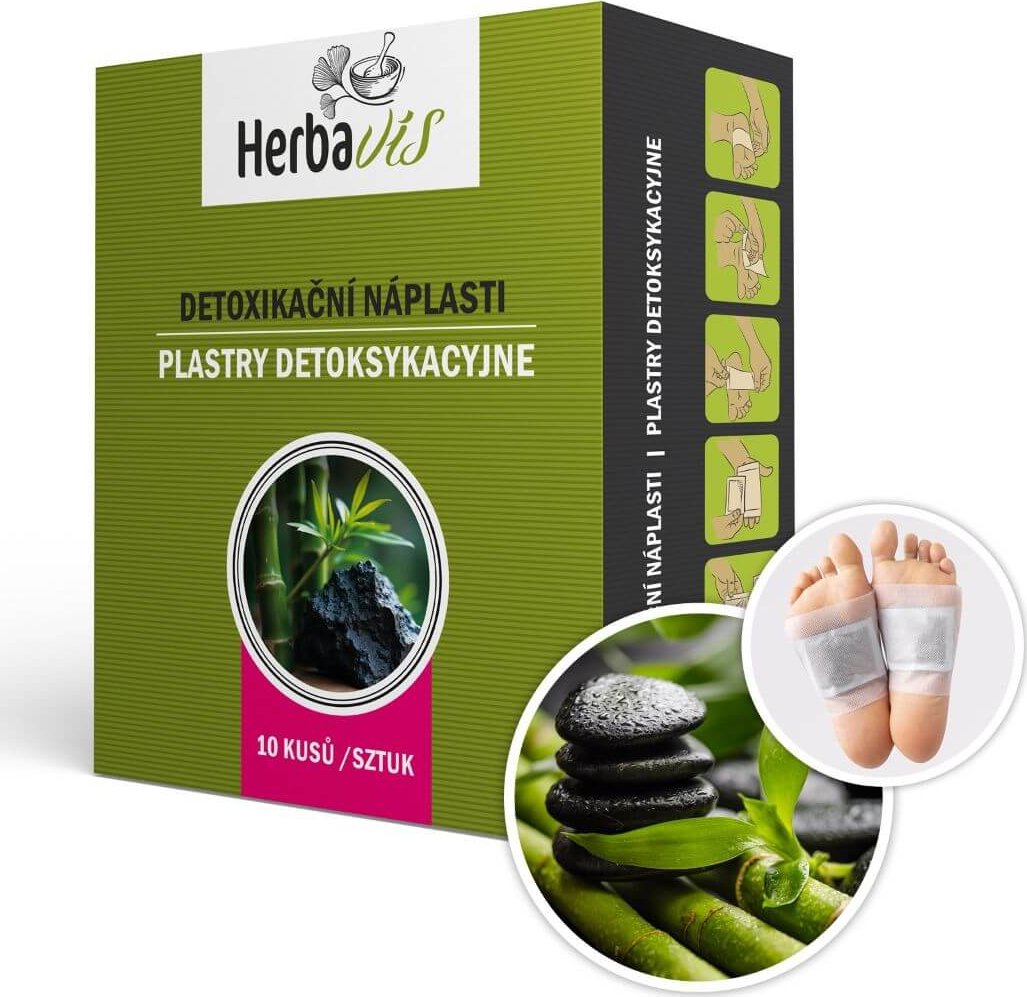 Herbavis Detoxikační náplasti – Turmalín & Bambus, 10 ks