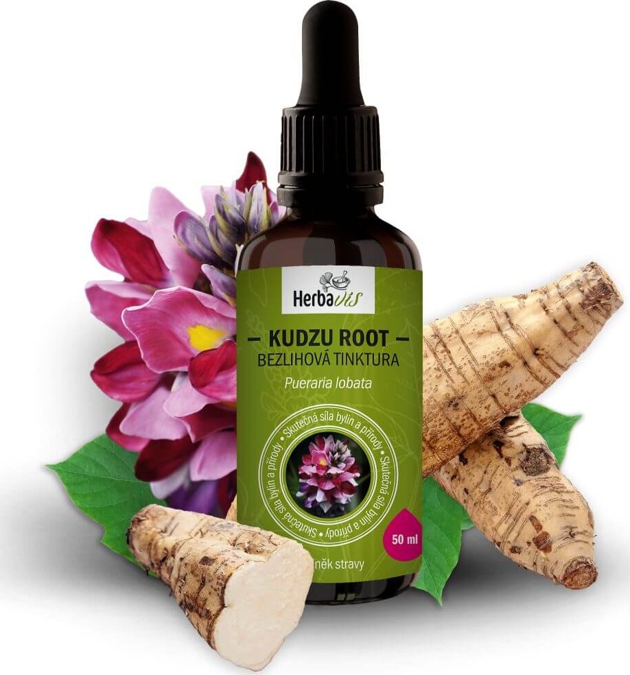 Herbavis Kudzu Root (Pueraria lobata) – Bezlihová tinktura, 50 ml