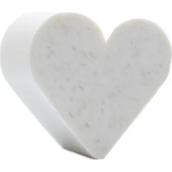 Mýdlo Srdíčkové mýdlo s vůní kokosu – ručně vyráběné mýdlo ve tvaru srdce, ideální jako svatební pozornost, dárek pro hosty, doplněk dárkových krabiček a dekorací