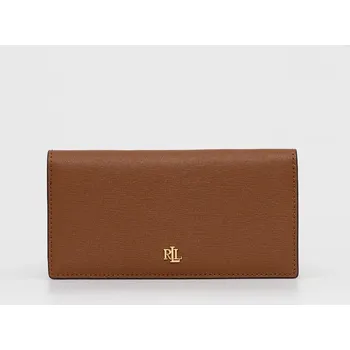 Peněženka Kožená peněženka Lauren Ralph Lauren 432802917010 hnědá 88X, vel. ONE SIZE