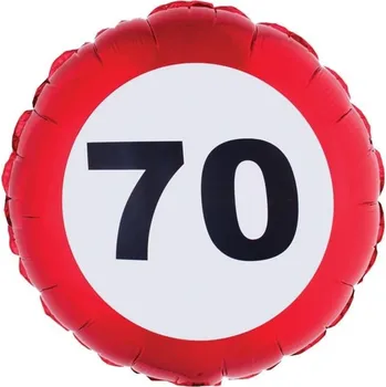 Foliový balónek kulatý číslo 70 velikost 46cm
