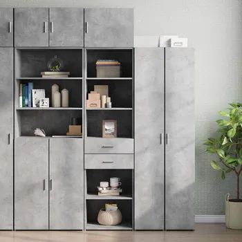 Organizace kuchyně vidaXL Úložná skříňka betonově šedá 50x42,5x225 cm kompozitní dřevo