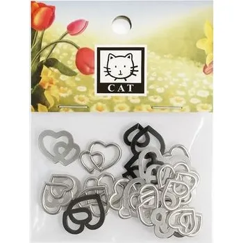 Party dekorace Dekorace srdíčko stříbrné