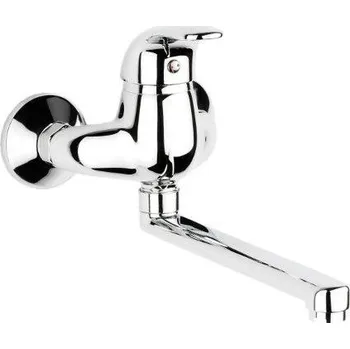 Vodovodní baterie Raf Tamigi TM03B dřezová nástěnná baterie ploché ústí 20 cm, r. 150 mm