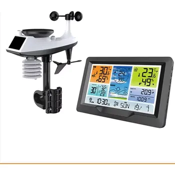 Meteostanice Solight profesionální meteostanice, přehledný a designový displej, tlak, teplota, vlhkost, srážky, hodnoty větru