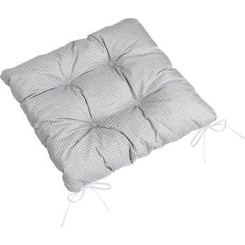 Podsedák Sedák Adéla prošívaný Šedá,Bílá 41/904 - 40x40 cm