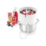 Tescoma 895250 Parní odšťavňovač na ovoce a zeleninu Della Casa, plast, bílý, 28,4 x 16,9 x 28 cm