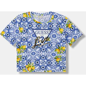 Chlapecké tričko Dětské tričko Guess J6GI03.K6YW4.PPY2.M modrá 55X, vel. 125-135