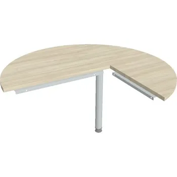 Psací stůl Stůl jednací levý - CP 22 L N - AKÁT , ŠEDÁ Ral 9006