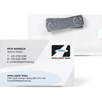 Kancelářský nábytek Jmenovka magnetická djois, 40 x 79 mm, transparentní, 25 ks