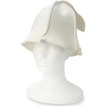 Wooline Saunová čepice prošívaná, krémová