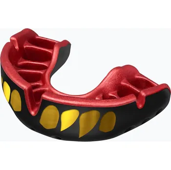 Chránič zubu Opro Senior chránič na zuby Gold Jawz, černo červeno zlatá