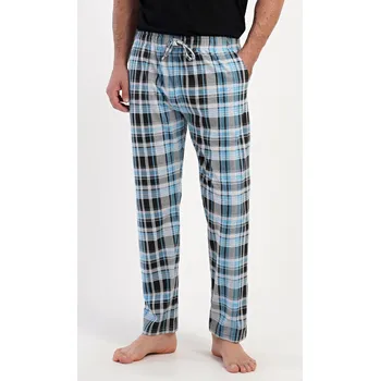Pánské pyžamo Vienetta MAN Pánské pyžamové kalhoty Andrew: azurová L