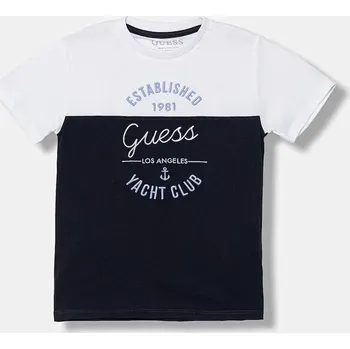 Chlapecké tričko Dětské bavlněné tričko Guess N6RI16.K8HM4.PPY2 bílá 00X, vel. 96-104