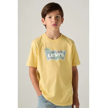 Chlapecké tričko Dětské tričko Levi's HIGH TIDE BATWING TEE 9EP611 žlutá 11X, vel. 164