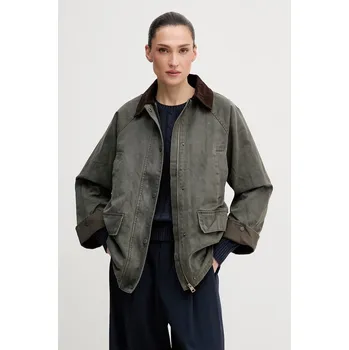 Pánská větrovka Bunda U.S. Polo Assn. WAXED STYLE SHORT WUP2269 zelená 96A, vel. L