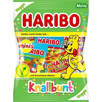 Haribo Knallbunt Minis veggie - mini sáčky 10ks 230g