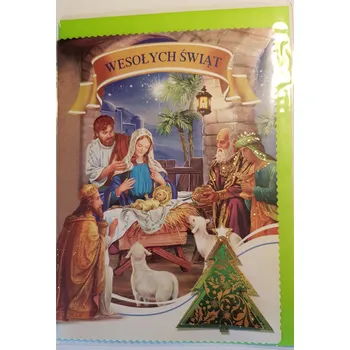 Obraz Vánoční přání B6 nalepovací elem.rel. (balení 10 Ks) MIX