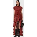 Šaty AllSaints SHAELA W059DE červená 33X, vel. 36