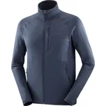 Pánská mikina Salomon Essential Lightwarm FZ M Velikost: XL / Barva: modrá