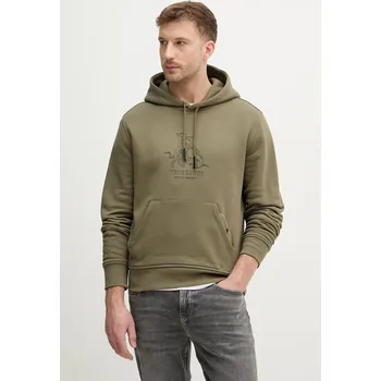 Pánská mikina Bavlněná mikina Trussardi G8218000117N zelená 78X, vel. S