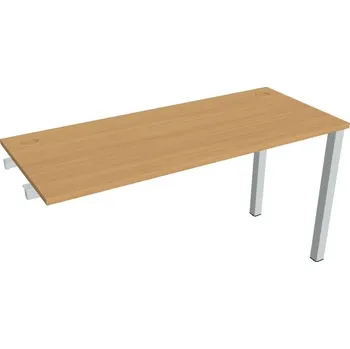 Psací stůl Stůl pracovní úzký UE 1400 R řetízící rovné - BUK , ŠEDÁ