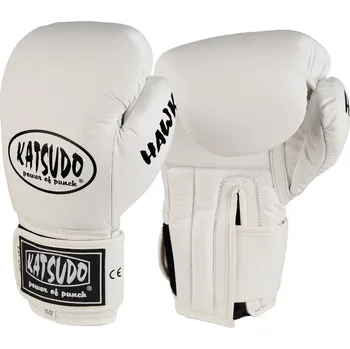 Boxerské rukavice Katsudo boxerské rukavice Hawk, bílé 10 OZ