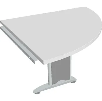 Psací stůl Stůl spojovací pravý - CP 901 P - BÍLÁ , ŠEDÁ Ral 9006