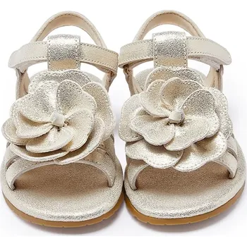 Dívčí obuv Dětské kožené sandály Donsje Iles Fields Sandals Shimmer Buttercup 2025107 béžová 01X, EUR 22