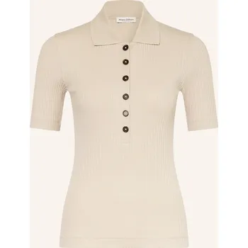 Dámská košile Marc O'polo Dámské Pletené Polo Tričko, světle hnědá, 42