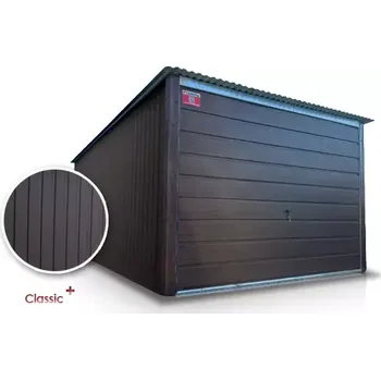 Plechová garáž CLASSIC 3x5m hnědá